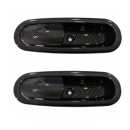 2 PIECES INTERIOR DOOR HANDLE CARBON LOOK LIGIER MICROCAR DUÉ