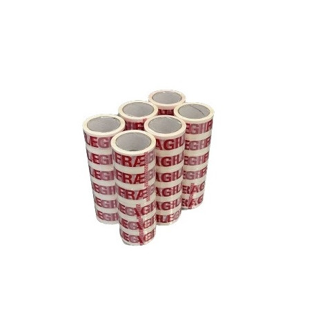 36 ROULEAUX DE RUBAN ADHÉSIF POUR EMBALLAGE FRAGILE SCOTCH 50mm x 66mt